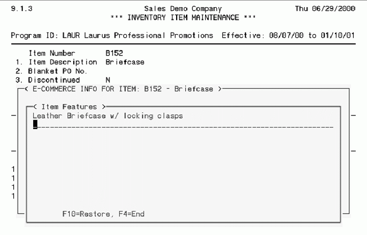 setting up the inventory22